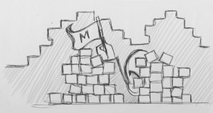 A quick doodle of my fortress!